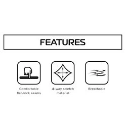 Oxford Warm Dry High Neck Top -Motorcycle Riding Equipment Oxford Base Layer Features