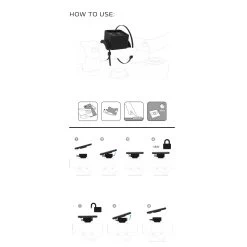 Oxford CLIQR Phone Cable Tie Mount 25 Oxford CLIQR Phone Cable Tie Mount -Motorcycle Riding Equipment Oxford CLIQR Phone Motorcycle Cable Tie Mount OX851 Manual