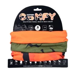 Oxford Comfy Havoc Orange Neck Warmer -Motorcycle Riding Equipment Oxford Comfy Havoc Orange NW148 6