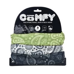 Oxford Comfy Paisley Neck Warmer – Green -Motorcycle Riding Equipment Oxford Comfy Paisley NW143 6