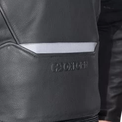 Oxford Cypher 1.0 Leather Jacket – Black/Yellow -Motorcycle Riding Equipment Oxford Cypher 1.0 Leather Jacket Yellow 4