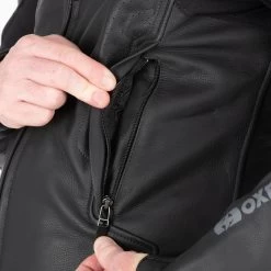 Oxford Cypher 1.0 Leather Jacket – Black/Yellow -Motorcycle Riding Equipment Oxford Cypher 1.0 Leather Jacket Yellow 8