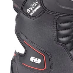 Oxford Cypher 1.0 D2D Boots – Black/White/Red -Motorcycle Riding Equipment Oxford Cypher 1.0 Mens D2D Motorcycle Boots Black White Red 6