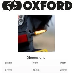 Oxford Dark Hunter Sequential LED Indicators -Motorcycle Riding Equipment Oxford Dark Hunter Sequential LED Motorcycle Indicators EL366 11