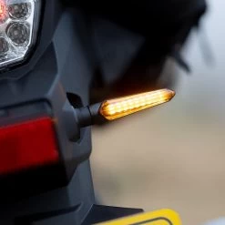 Oxford Dark Hunter Sequential LED Indicators -Motorcycle Riding Equipment Oxford Dark Hunter Sequential LED Motorcycle Indicators EL366 Lifestyle 1