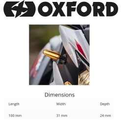 Oxford Dark Seeker Sequential LED Indicators -Motorcycle Riding Equipment Oxford Dark Seeker Sequential LED Motorcycle Indicators EL365 11