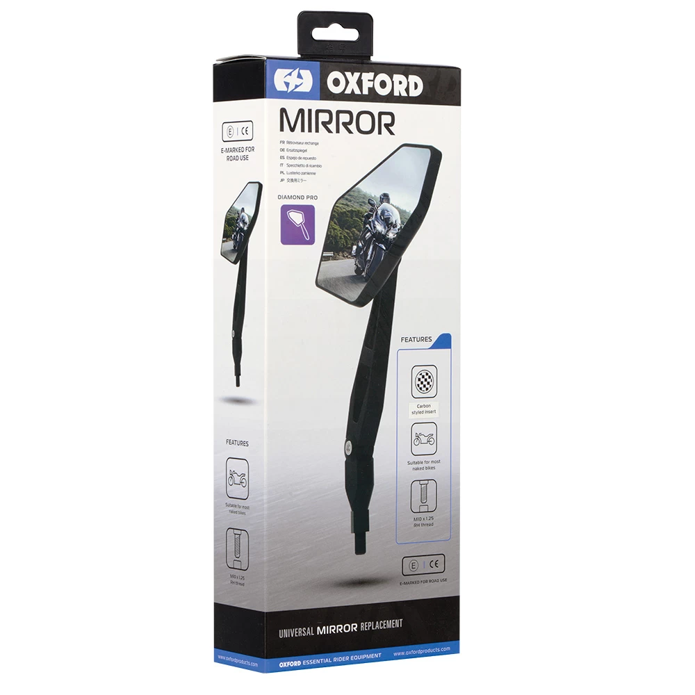 Oxford Diamond Pro Universal Mirror 4 Oxford Diamond Pro Universal Mirror - Image 2
