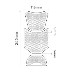 Oxford Gripper ADV Tank Pad -Motorcycle Riding Equipment Oxford Gripper Adv Motorcycle Tank Pad OX801 4