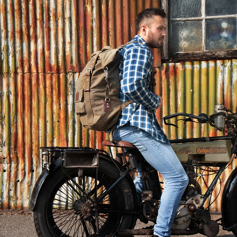 Oxford Heritage Khaki Backpack 5 Oxford Heritage Khaki Backpack - Image 3