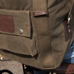 Oxford Heritage Khaki Backpack 16 Oxford Heritage Khaki Backpack -Motorcycle Riding Equipment Oxford Heritage Motorcycle Backpack Khaki Lifestyle OL575 2