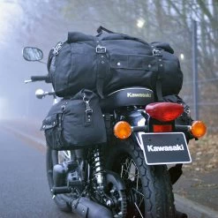 Oxford Heritage Black Roll Bag 20L -Motorcycle Riding Equipment Oxford Heritage Motorcycle Roll Bag Black OL571 Lifestyle 1
