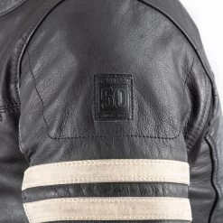 Oxford Holton Leather Jacket – Black -Motorcycle Riding Equipment Oxford Holton Leather Motorcycle Jacket Black 5