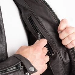 Oxford Holton Leather Jacket – Brown -Motorcycle Riding Equipment Oxford Holton Leather Motorcycle Jacket Brown 9