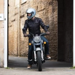 Oxford Holton Leather Jacket – Brown -Motorcycle Riding Equipment Oxford Holton Leather Motorcycle Jacket Brown Lifestyle 4