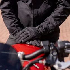 Oxford Kickback Women’s Gloves – Black -Motorcycle Riding Equipment Oxford Kickback Ladies Motorcycle Gloves Black Lifestyle 3