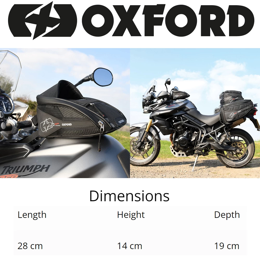 Oxford M2R Blue Tank Bag 10 Oxford M2R Blue Tank Bag - Image 8