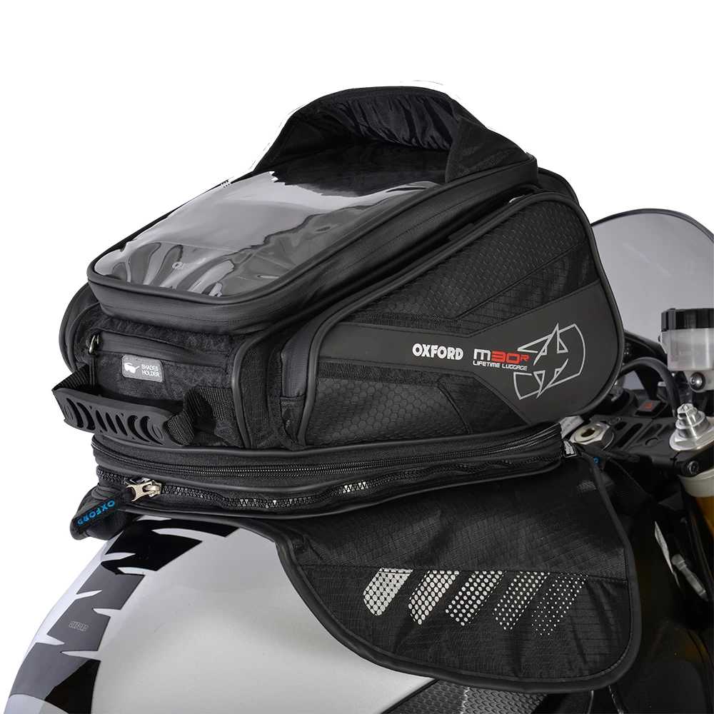 Oxford M30R Black Tank Bag 3 Oxford M30R Black Tank Bag