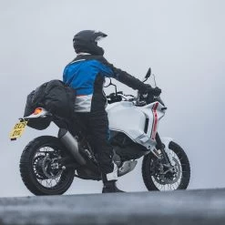 Oxford Mondial 2.0 Jacket – Grey/Blue/Red -Motorcycle Riding Equipment Oxford Mondial 2.0 Motorcycle Jacket Blue Red Lifestyle 2