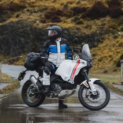 Oxford Mondial 2.0 Jacket – Grey/Blue/Red -Motorcycle Riding Equipment Oxford Mondial 2.0 Motorcycle Jacket Blue Red Lifestyle 3