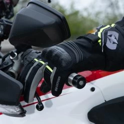 Oxford Montreal 4.0 Gloves – Black/Grey/Fluo -Motorcycle Riding Equipment Oxford Montreal 4.0 Motorcycle Gloves Fluo Lifestyle 5