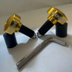 Oxford Gold Bar Ends 1 -Motorcycle Riding Equipment Oxford Motorcycle Bar Ends 1 Gold OX592 3