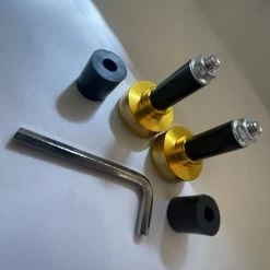 Oxford Gold Bar Ends 1 -Motorcycle Riding Equipment Oxford Motorcycle Bar Ends 1 Gold OX592 5