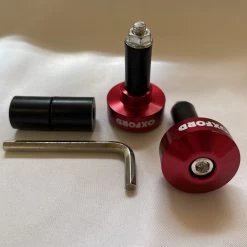 Oxford Red Bar Ends 1 -Motorcycle Riding Equipment Oxford Motorcycle Bar Ends 1 Red OX590 5