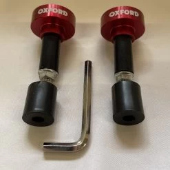 Oxford Red Bar Ends 1 -Motorcycle Riding Equipment Oxford Motorcycle Bar Ends 1 Red OX590 6