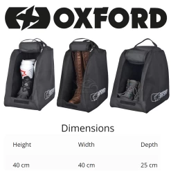 Oxford Bootsack -Motorcycle Riding Equipment Oxford Motorcycle Bootsack OL262 Dimensions WM