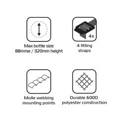 Oxford Bottle Stash -Motorcycle Riding Equipment Oxford Motorcycle Bottle Stash OX837 4