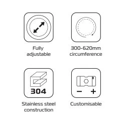 Oxford Exhaust Protector -Motorcycle Riding Equipment Oxford Motorcycle Exhaust Protector OX981 6