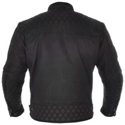 Oxford Hardy Wax Jacket – Black -Motorcycle Riding Equipment Oxford Motorcycle Hardy Wax Mens Jacket CE Armour New