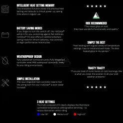 Oxford Touring HotGrips Pro -Motorcycle Riding Equipment Oxford Motorcycle HotGrips Pro Features 3 1