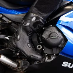 Oxford Nexus 1.0 Air Boots – Black/White -Motorcycle Riding Equipment Oxford Nexus 1.0 Air Mens Motorcycle Boots Stealth Black Lifestyle 1