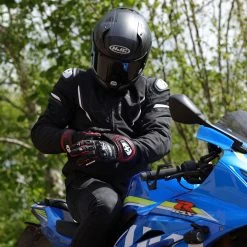 Oxford Nexus Gloves – Black/White/Red -Motorcycle Riding Equipment Oxford Nexus 1.0 Motorcycle Gloves Black Red Lifestyle 1