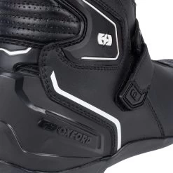 Oxford Omega Air Boots – Black/White -Motorcycle Riding Equipment Oxford Omega Air Mens Motorcycle Boots Black White 4