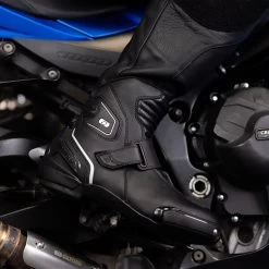 Oxford Omega Air Boots – Black/White -Motorcycle Riding Equipment Oxford Omega Air Mens Motorcycle Boots Black White Lifestyle 1