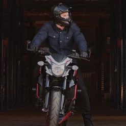 Oxford Original AA Shirt – Indigo -Motorcycle Riding Equipment Oxford Original AA Motorcycle Shirt Lifestyle 4