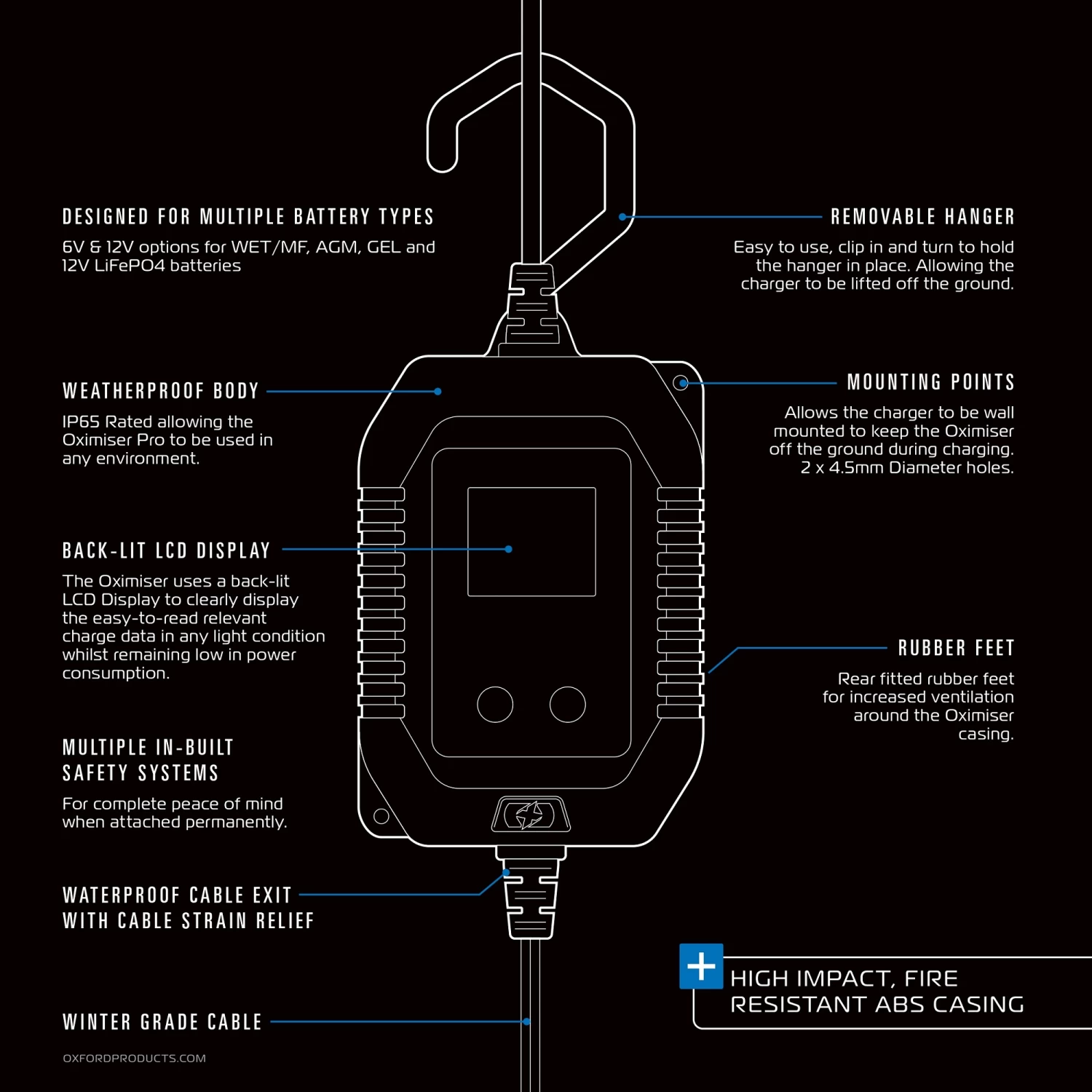 Oxford Oximiser Pro 5000 Battery Charger 7 Oxford Oximiser Pro 5000 Battery Charger - Image 5
