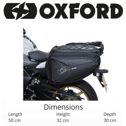 Oxford P60R Panniers 15 Oxford P60R Panniers -Motorcycle Riding Equipment Oxford P60R Motorcycle Panniers Dimensions WM 1