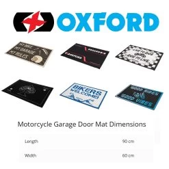 Oxford Pitlane Green Door Mat -Motorcycle Riding Equipment Oxford Pitlane Green Motorcycle Garage Door Mat OX933 2