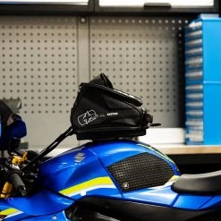 Oxford Q4R Black Tank Bag -Motorcycle Riding Equipment Oxford Q4R Motorcycle Tank Bag Black OL290 Lifestyle 1