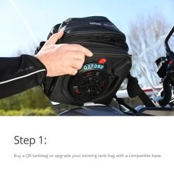 Oxford Type 4 QR Tank Adapter (Kawasaki) -Motorcycle Riding Equipment Oxford Quick Release Luggage System Lifestyle 2 3