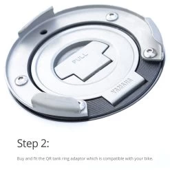 Oxford Type 2 QR Tank Adapter (Triumph) -Motorcycle Riding Equipment Oxford Quick Release Luggage System Lifestyle 3