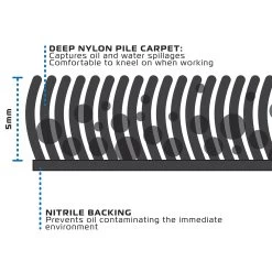 Oxford Racing Workshop Garage Mat XL -Motorcycle Riding Equipment Oxford Racing Motorcycle Workshop Garage Mat XL OX662 2