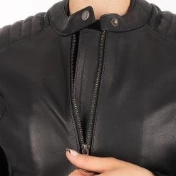 Oxford Radley Women’s Leather Jacket – Black -Motorcycle Riding Equipment Oxford Radley Leather Womens Motorcycle Jacket Black 6