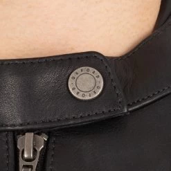 Oxford Radley Women’s Leather Jacket – Black -Motorcycle Riding Equipment Oxford Radley Leather Womens Motorcycle Jacket Black 7