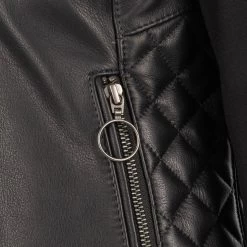 Oxford Radley Women’s Leather Jacket – Black -Motorcycle Riding Equipment Oxford Radley Leather Womens Motorcycle Jacket Black 8