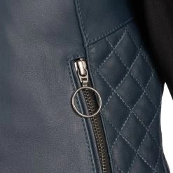 Oxford Radley Women’s Leather Jacket – Teal -Motorcycle Riding Equipment Oxford Radley Leather Womens Motorcycle Jacket Teal 8