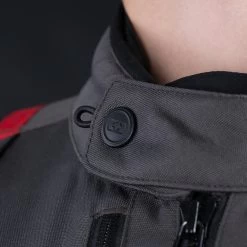Oxford Rockland Jacket – Charcoal/Black/Red -Motorcycle Riding Equipment Oxford Rockland Motorcycle Jacket Charcoal 7